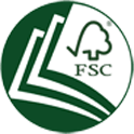 FSC certification logo indicating sustainable and responsibly sourced paper products