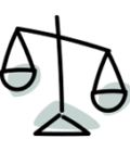 Icon representing integrity with a shield and checkmark symbol